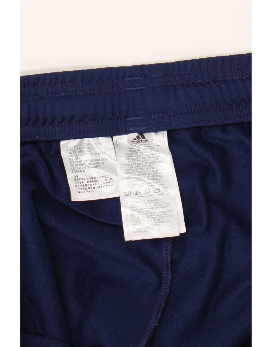 Adidas Pantalones de chándal para hombre Joggers 2XL Azul marino Poliéster