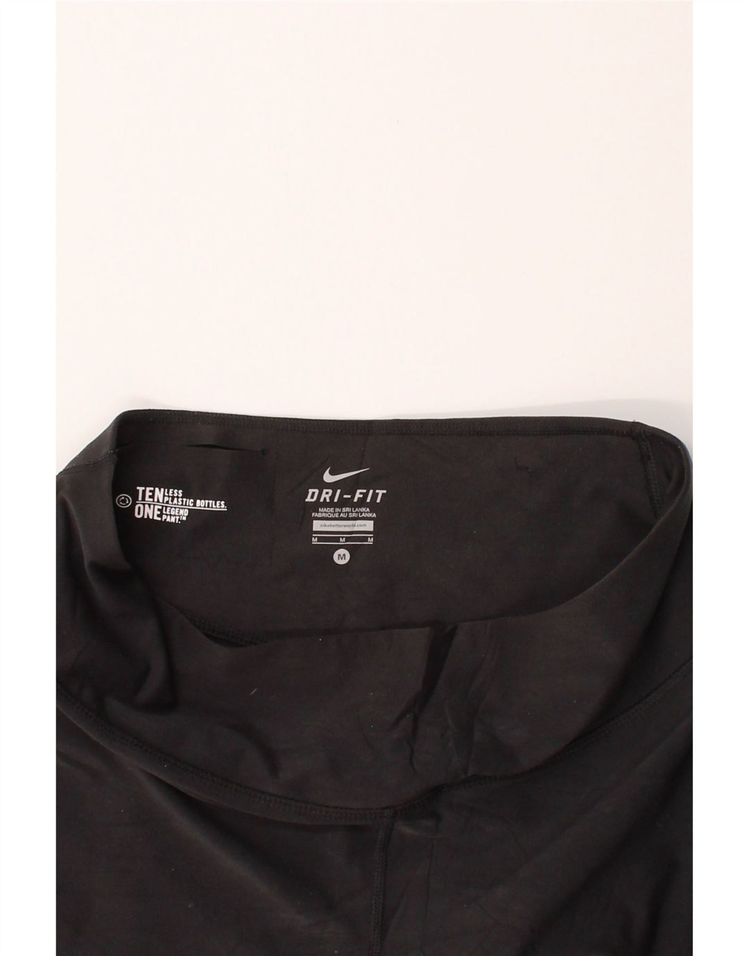NIKE Womens Dri Fit Capri Leggings UK 12 Medium  Black Polyester Vintage Nike and Second-Hand Nike from Messina Hembry 