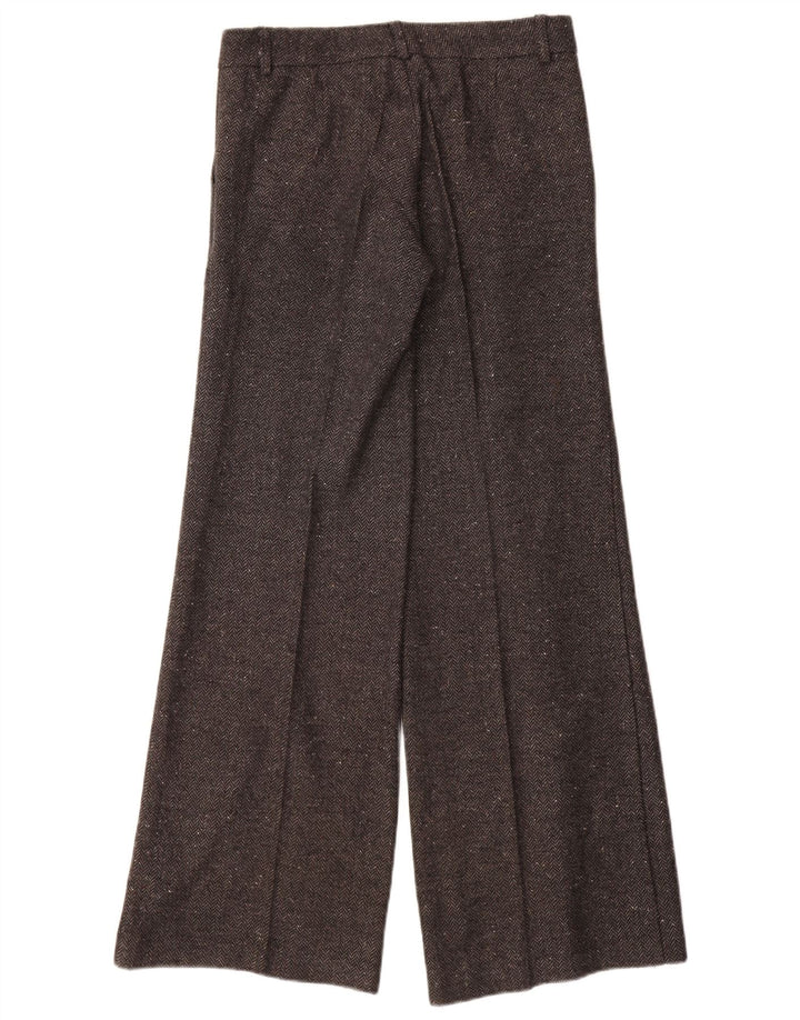 VINTAGE Pantalones casuales para mujer IT 40 Pequeño W28 L32 Espiga gris