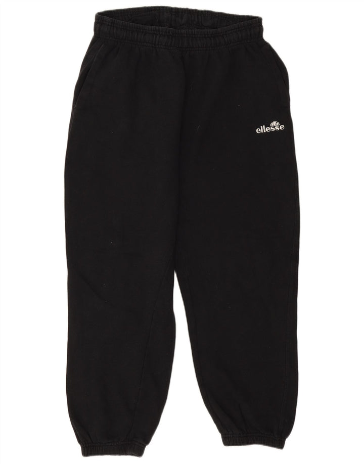 Ellesse Hombre Pantalones De Chándal Joggers Large Algodón Negro