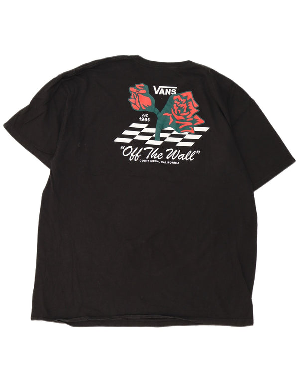 VANS Camiseta gráfica para hombre Top 2XL Algodón negro