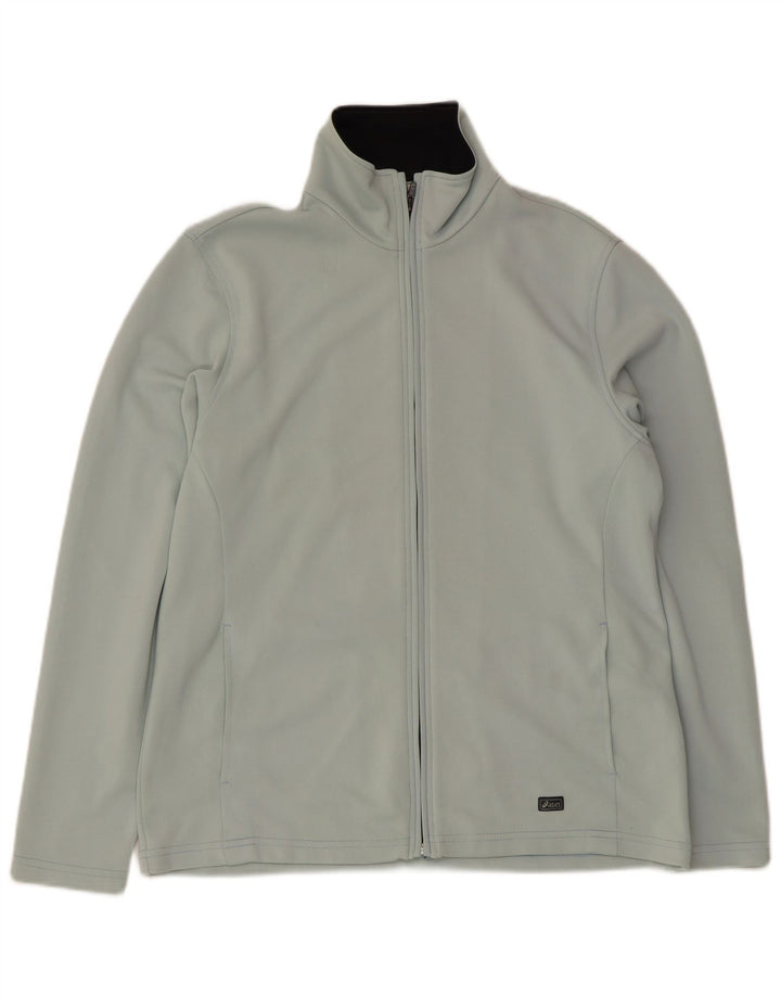 Asics - Chaqueta de chándal para mujer, talla 40, talla grande, poliamida azul