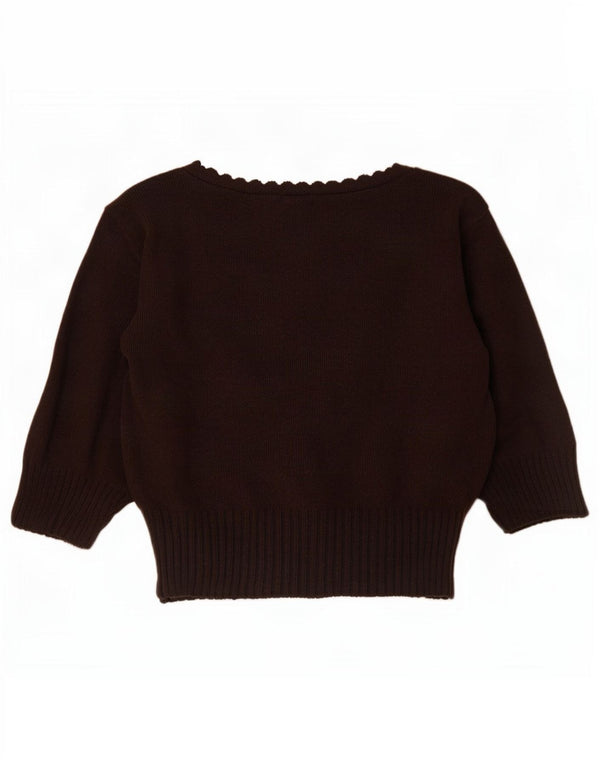 Bay Jersey Bolero de Manga Corta para Mujer UK 8 Small Marrón Acrílico