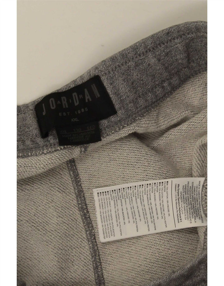 Jordan Hombre Chándal Pantalones Joggers 2XL Gris Algodón