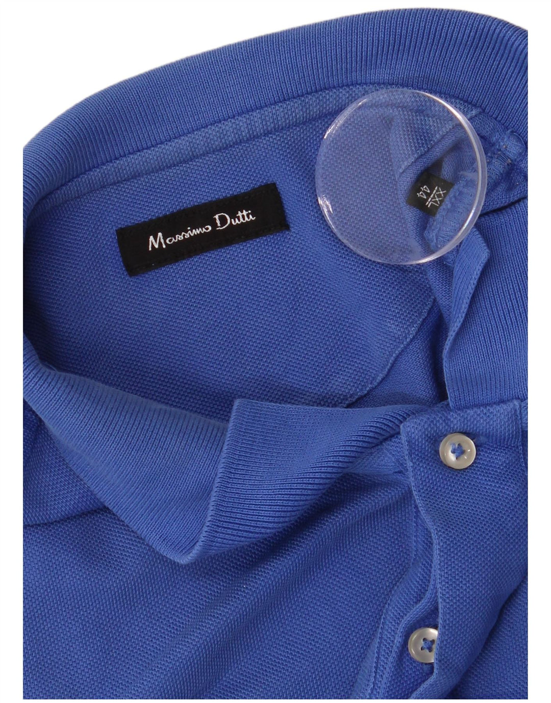 MASSIMO DUTTI Polo Hombre 2XL Azul Rayas