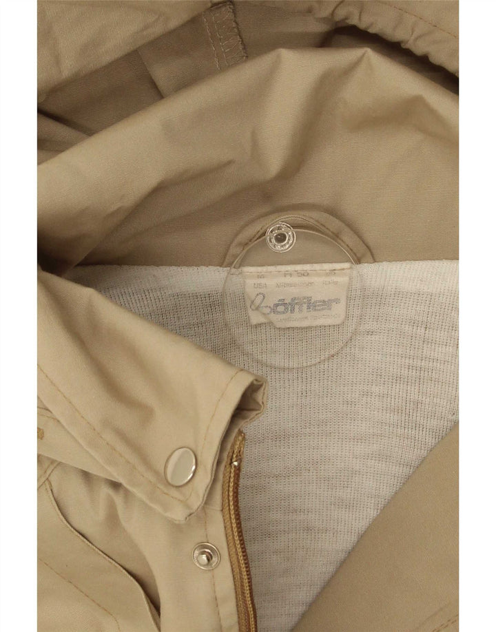 Loffler Parka con capucha para hombre, talla 38, color beige medio