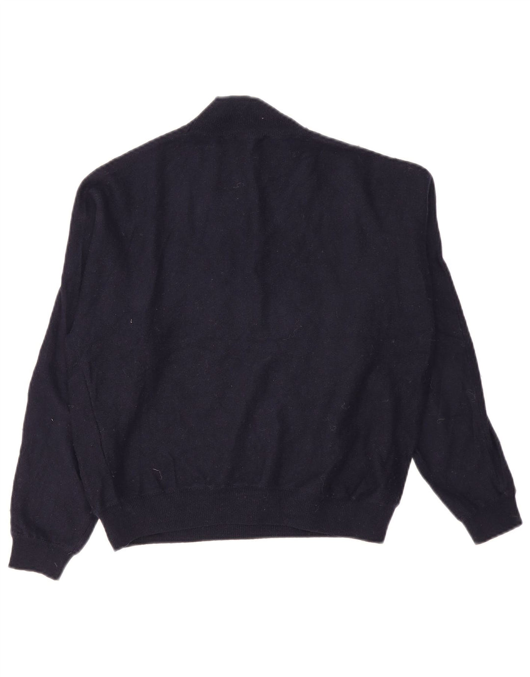 Zara - Jersey con cuello alto para mujer, talla 40, talla mediana, nailon azul marino