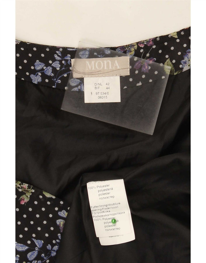 Mona Vestido acampanado para mujer EU 42 Grande Poliéster floral multicolor