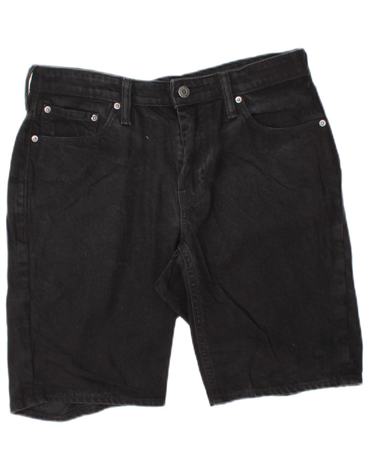 LEVI'S Mens 541 pantalones cortos de mezclilla W30 algodón negro mediano