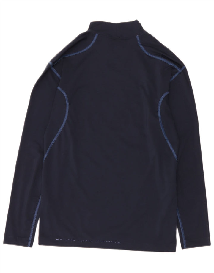 Nike Mens Dri Fit Top manga larga UK 42/44 Grande Azul Marino Poliéster