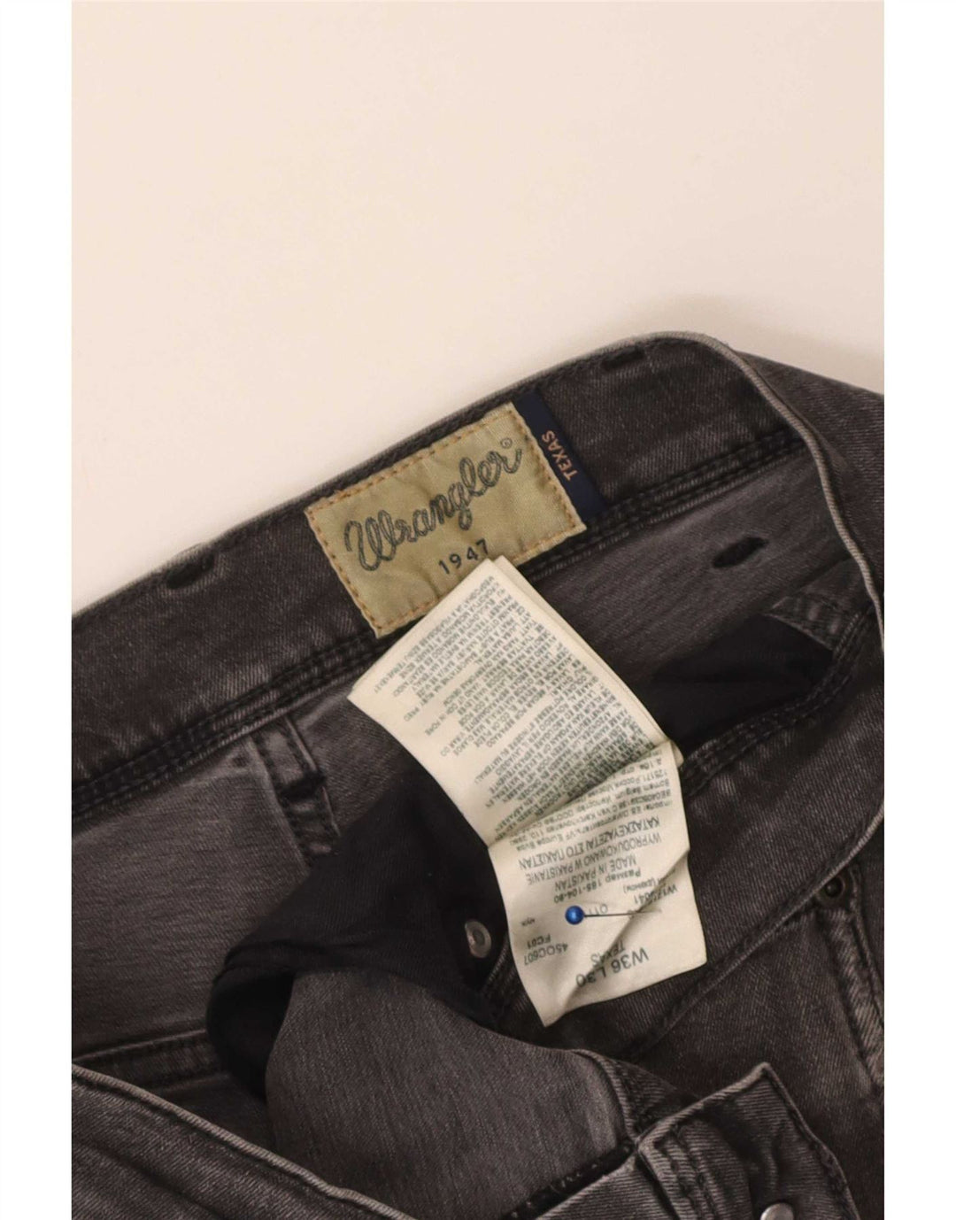 Wrangler Vaqueros rectos Texas para hombre W36 L30 Algodón gris