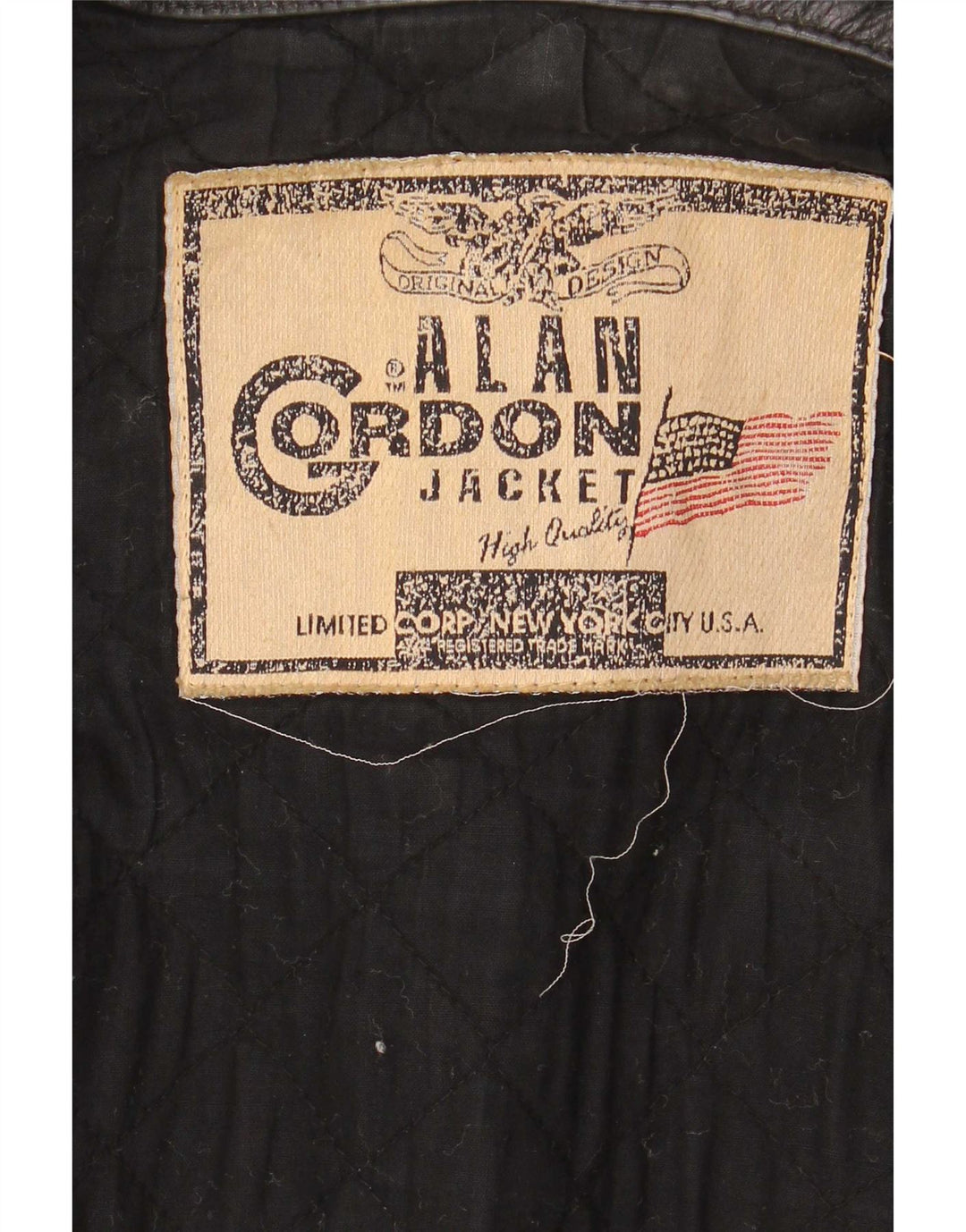 Alan Gordon Chaqueta Bomber de Cuero para Hombre UK 38 Medium Black