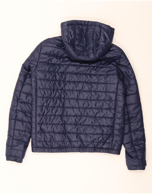 Puma Chaqueta acolchada con capucha para hombre UK 38 Medium Azul marino Poliéster