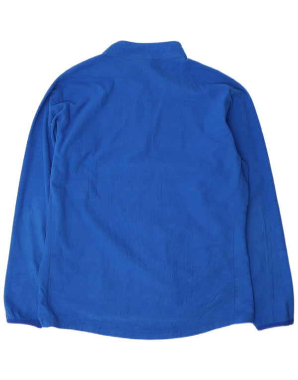 Nike - Jersey de forro polar con cuello y cremallera Therma-Fit para hombre, 2XL, poliéster azul