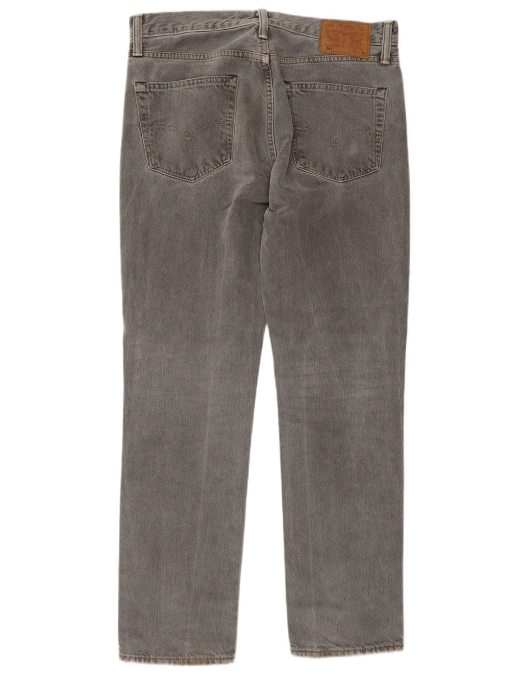 Levi's Hombre 511 Slim Tapered Jeans W32 L30 Algodón Gris