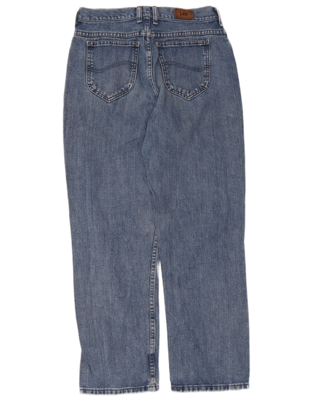 Lee Jeans rectos pequeños para mujer US 6 mediano W28 L28 algodón azul