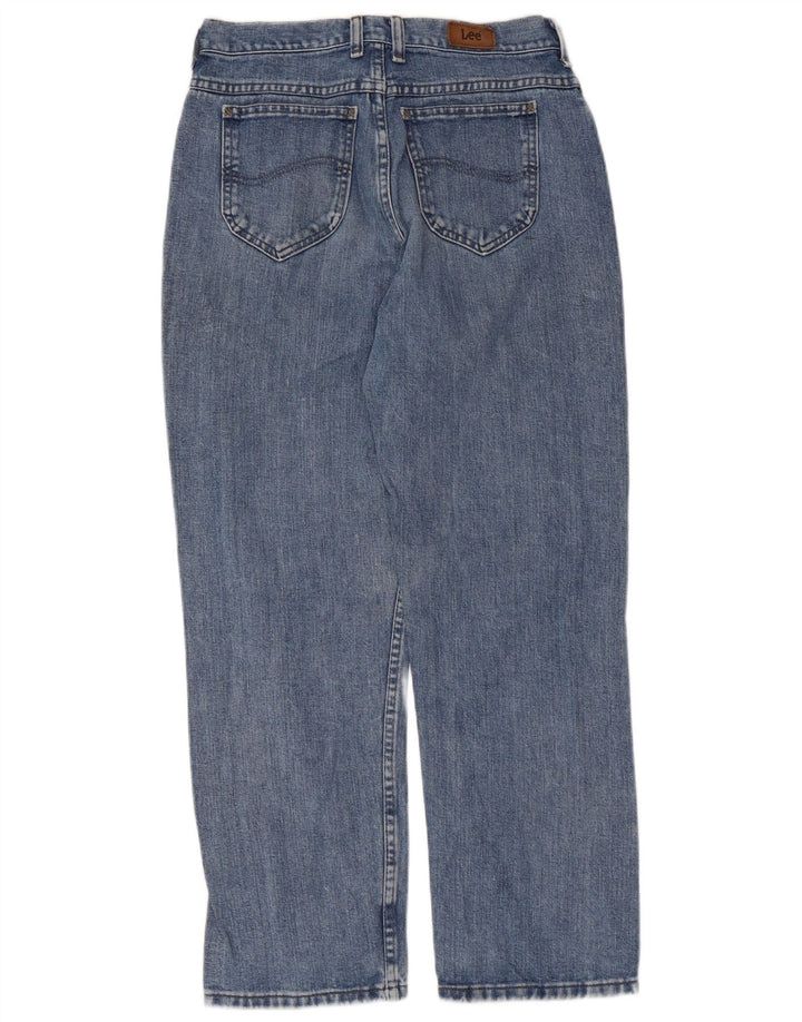 Lee Jeans rectos pequeños para mujer US 6 mediano W28 L28 algodón azul