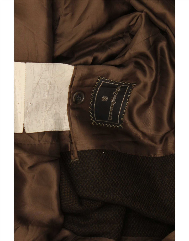 Ermenegildo Zegna Chaqueta tipo blazer de 2 botones para hombre UK 38 Lana caqui mediana