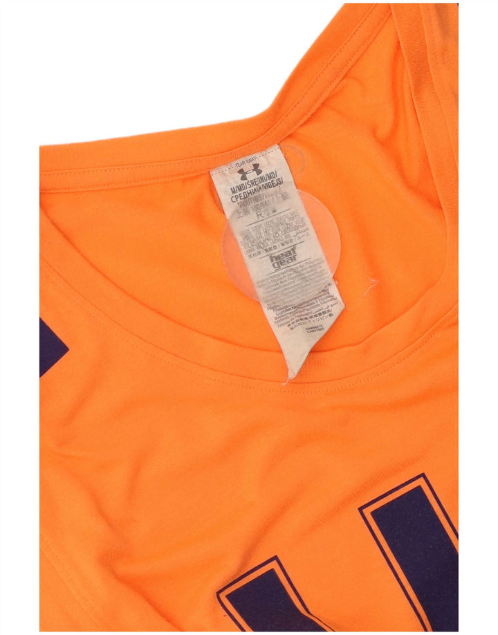 UNDER ARMOUR Camiseta sin mangas con gráfico Heat Gear para mujer Reino Unido 12 Mediano Naranja