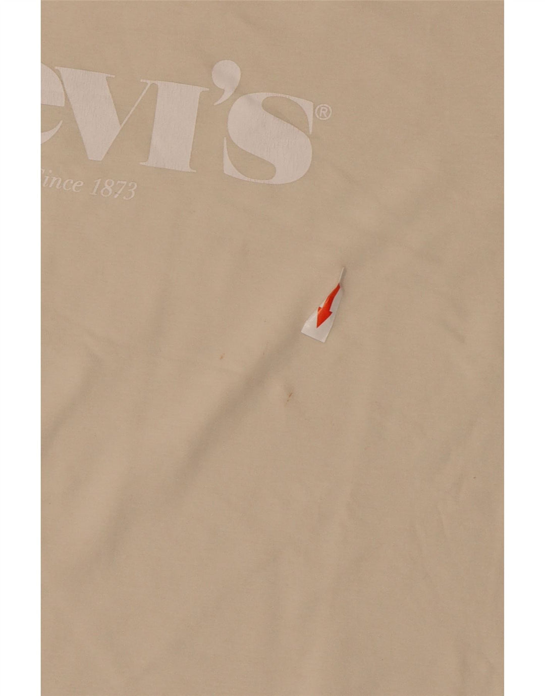 Camiseta Levi's Mujer Graphic Top Large Algodón Beige