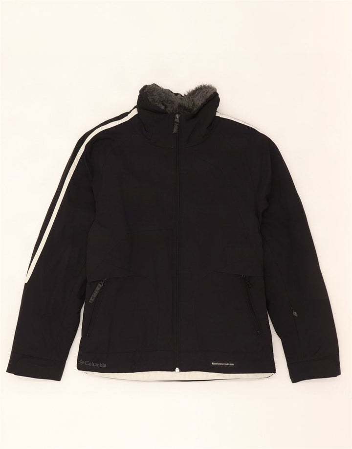 Columbia Chaqueta de esquí para mujer UK 44 Medium Black Nylon