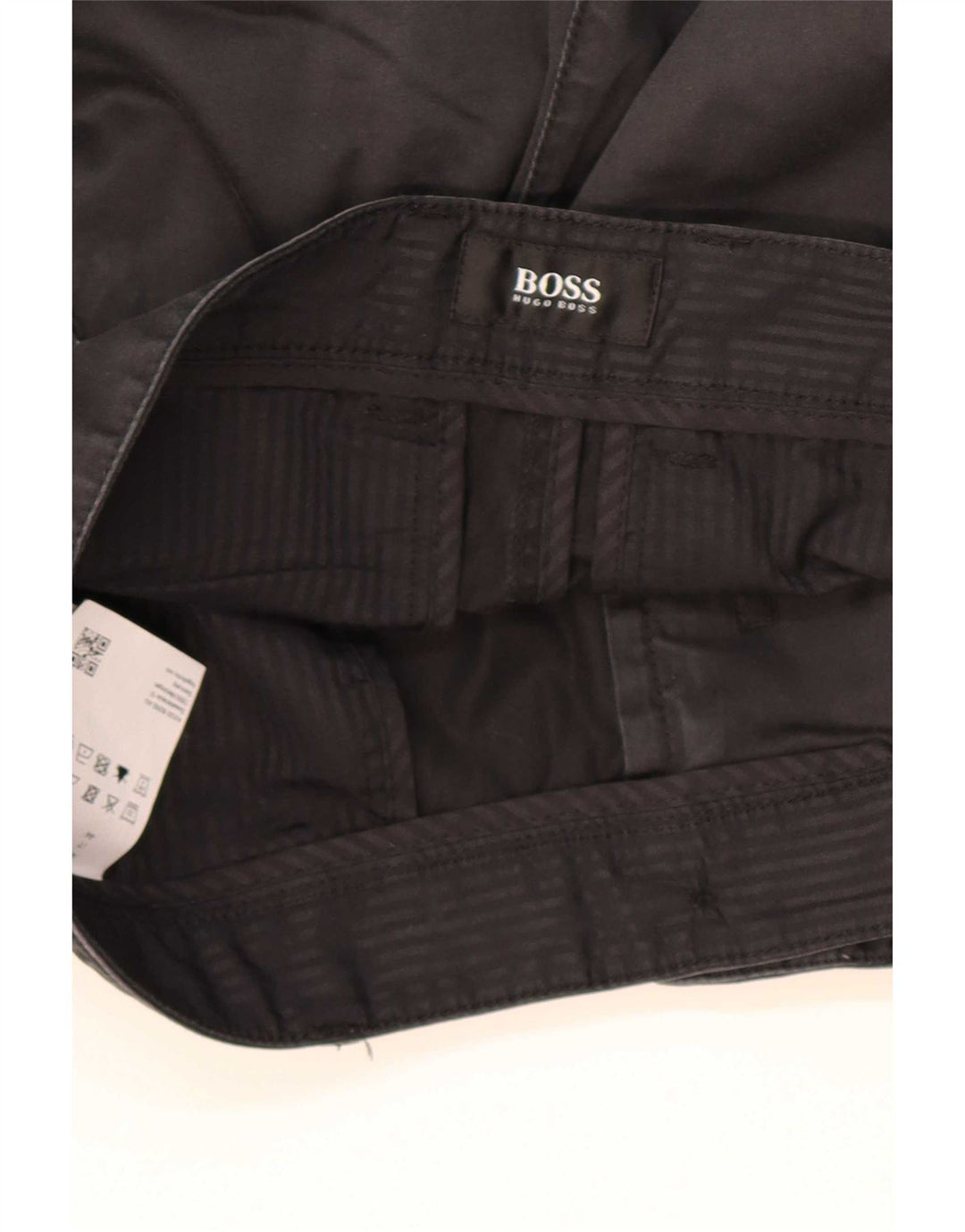 Hugo Boss Mens Chino Shorts W28 Pequeño Algodón Negro