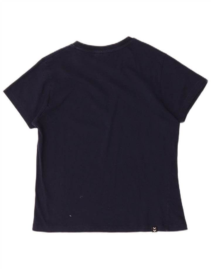 Hummel Camiseta gráfica para mujer Top UK 44 Medium Azul marino