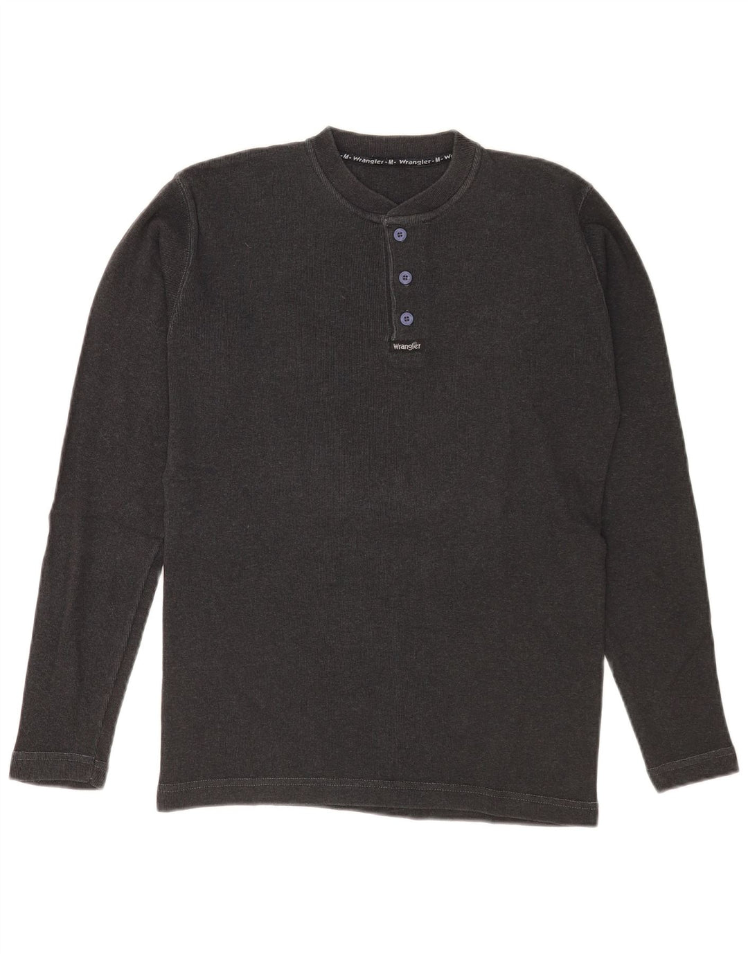 Wrangler Hombre Top Manga Larga Algodón Gris Medio