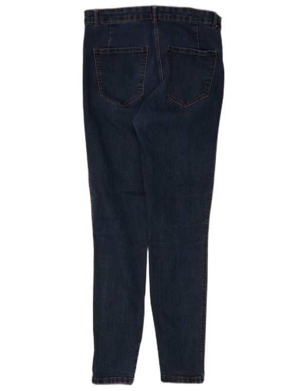Zara Mujer Trafaluc Vaqueros Pitillo De Cintura Alta EU 42 Large W32 L28 Azul