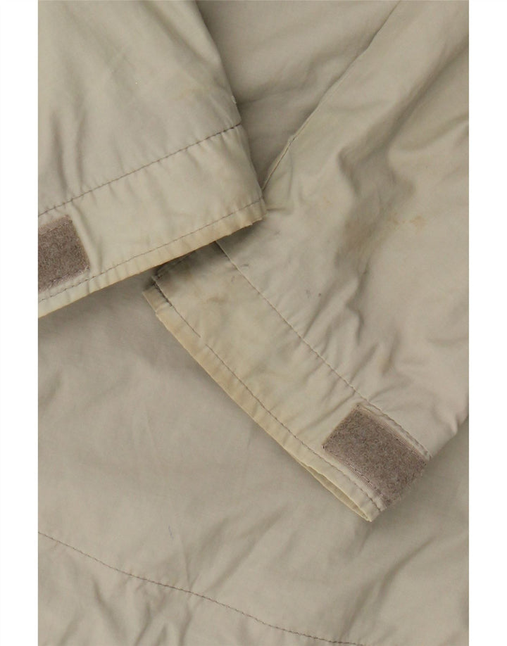 Lyle & Scott Chaqueta impermeable con capucha para hombre UK 36 Small Beige Nylon