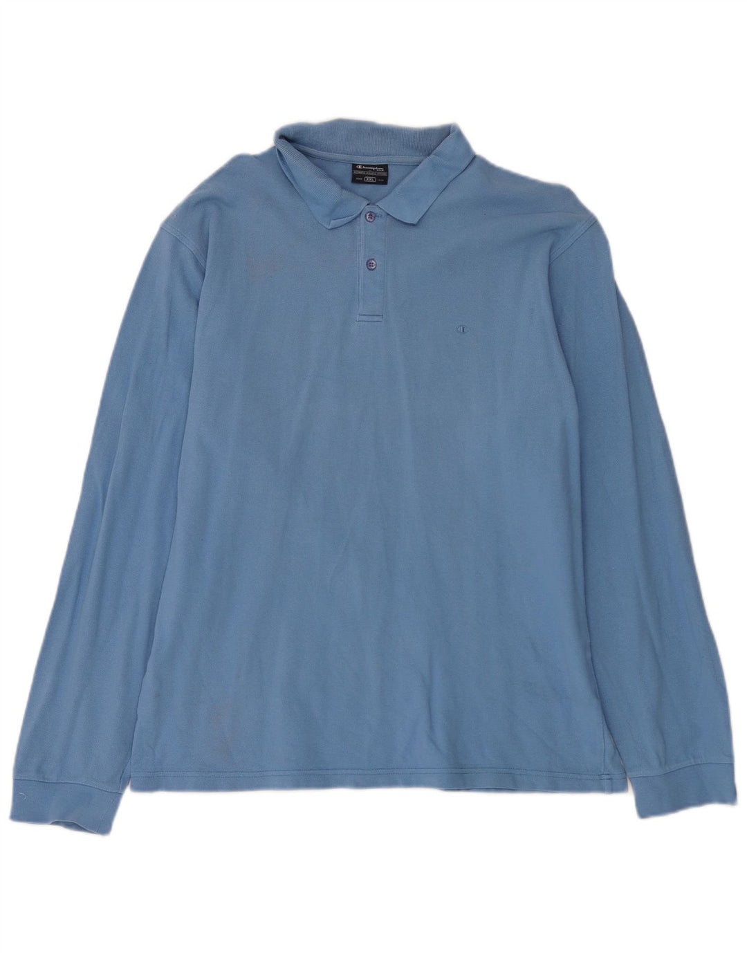 Champion Polo de manga larga para hombre 2XL Azul