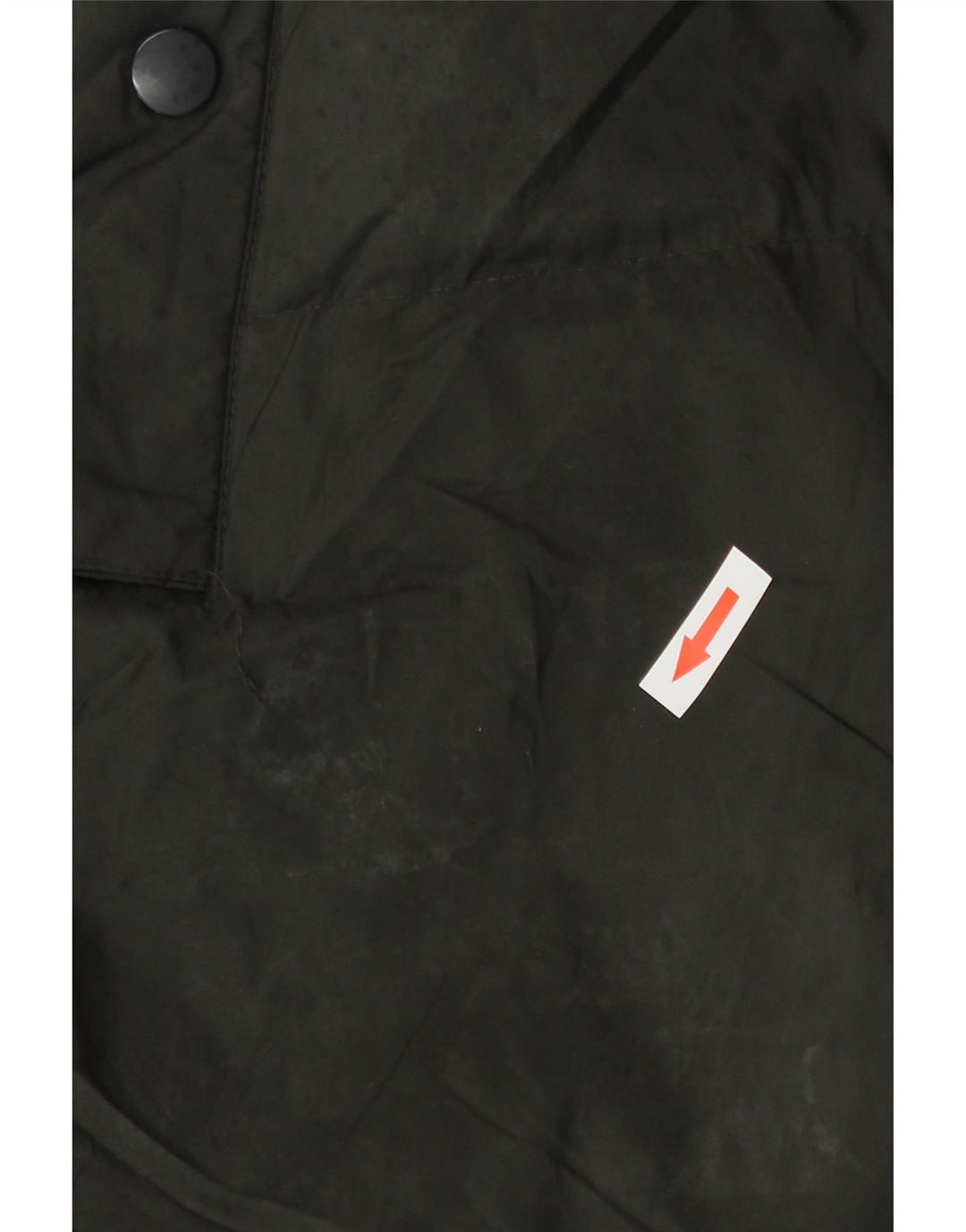 Zara Mujer Abrigo Acolchado Extragrande Con Capucha UK 40 Small Nylon Negro