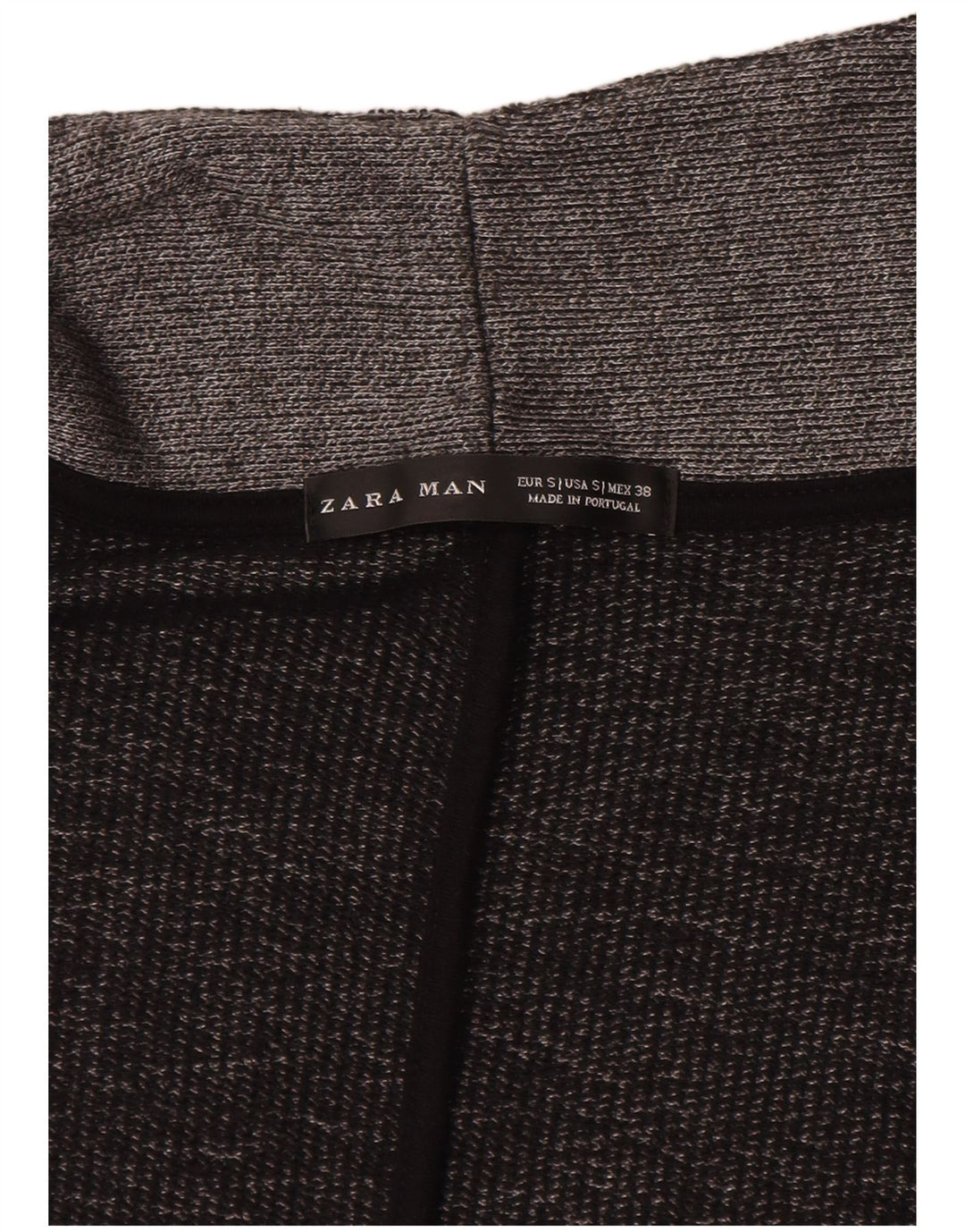 Zara Hombre Cárdigan Suéter Pequeño Gris