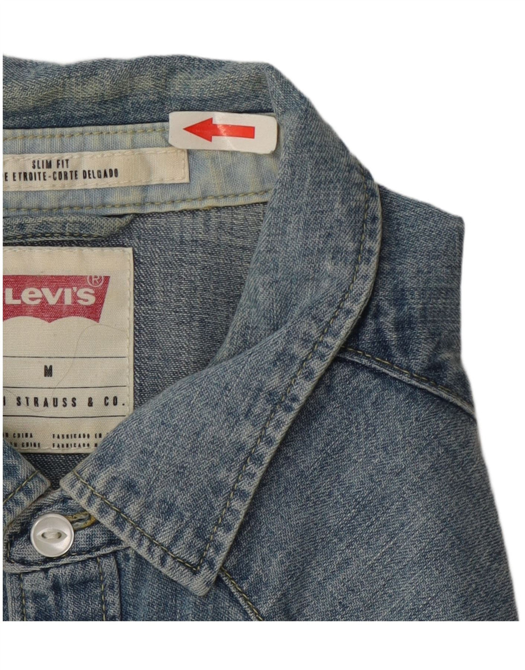 Levi's Hombre Camisa Vaquera Slim Fit De Algodón Azul Medio