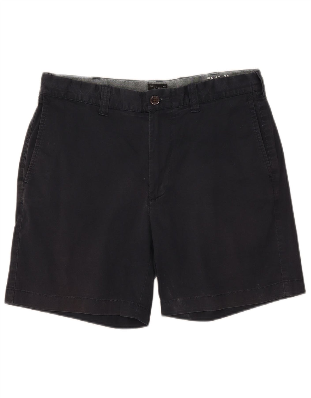 J. Crew Pantalones cortos chinos para hombre W32 Algodón azul marino mediano