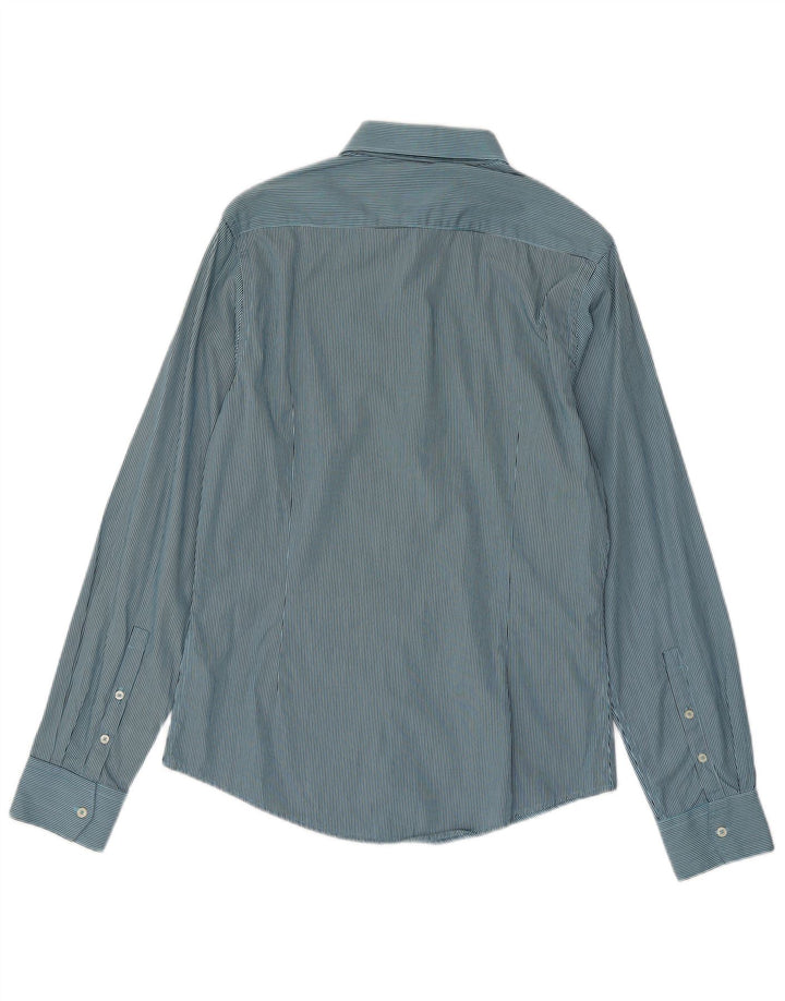 BEN SHERMAN Mens Shirt Medium Blue Pinstripe Cotton Vintage Ben Sherman and Second-Hand Ben Sherman from Messina Hembry 