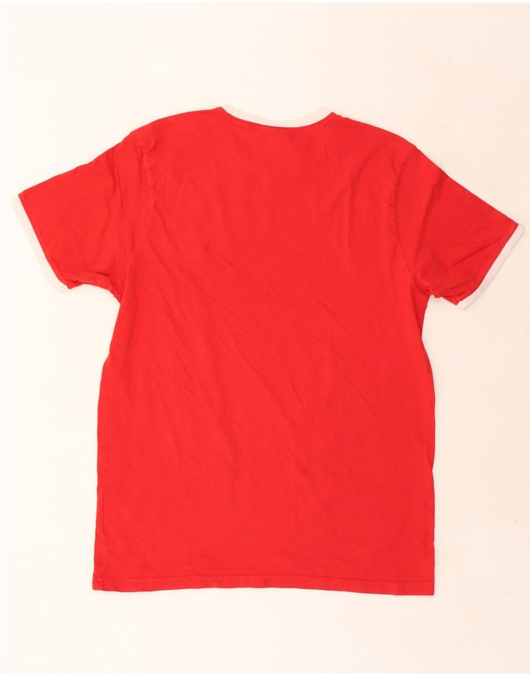 Ellesse - Camiseta gráfica para hombre, talla grande, algodón rojo
