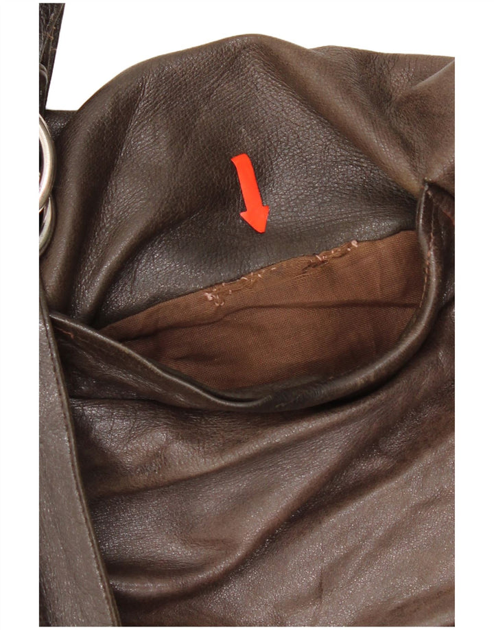 Chaqueta de cuero vintage para hombre Reino Unido 42 XL cuero marrón