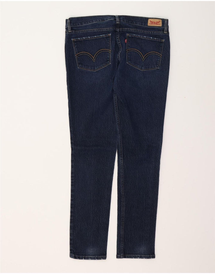 LEVI'S Jeans ajustados 524 para mujer US 13 Large W31 L32 Azul marino Algodón