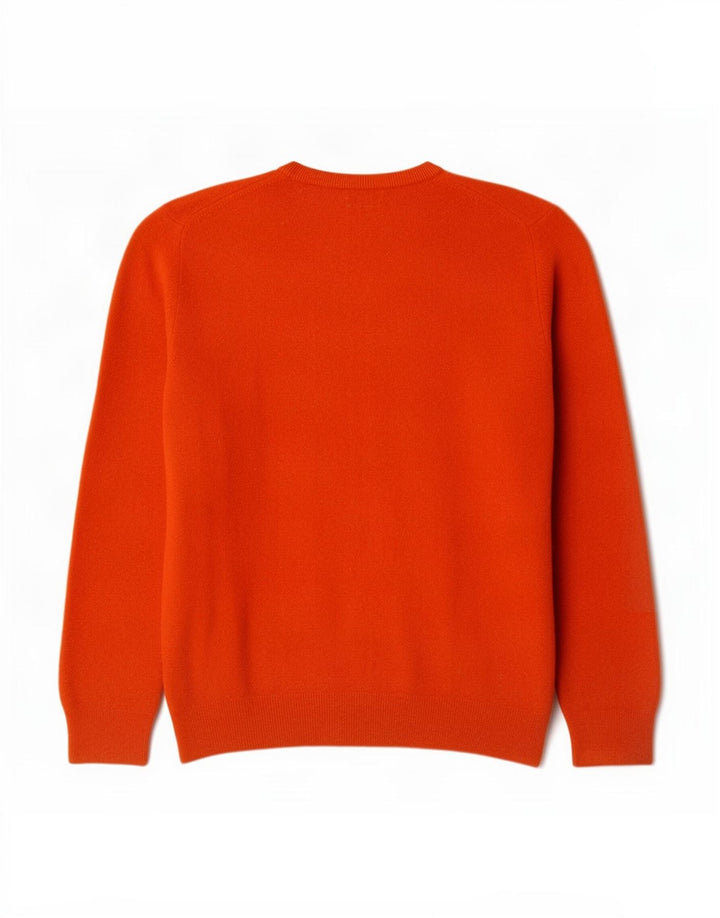 Gant Jersey con cuello en V para mujer UK 44 Large Lana naranja