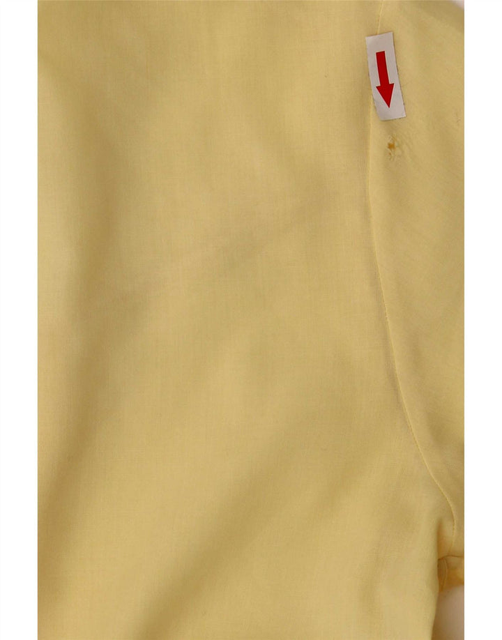 Ambra Blusa de manga corta para mujer UK 44 Poliéster amarillo medio
