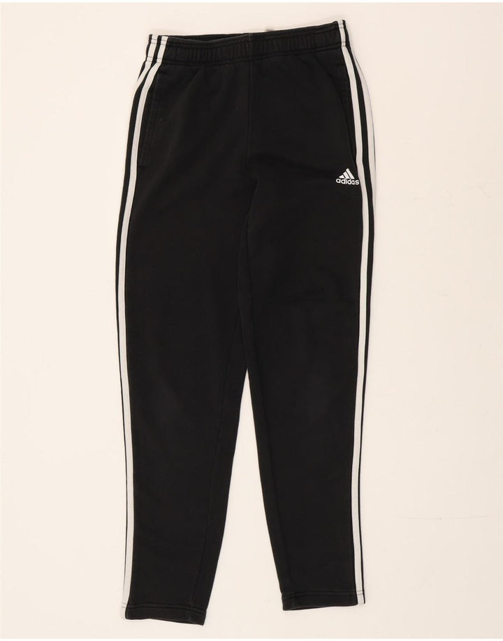 Adidas - Pantalón de chándal para hombre, talla pequeña, algodón negro