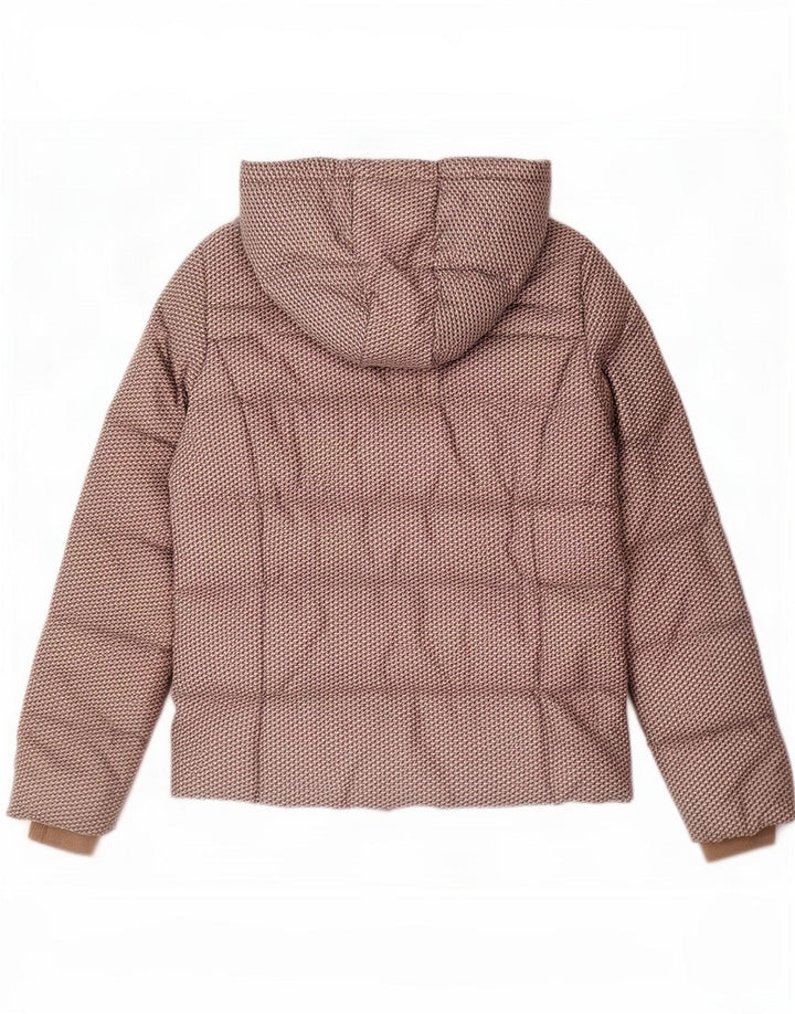 Marlboro Classics Chaqueta acolchada con capucha para mujer EU 42 Grande Gris Geométrico
