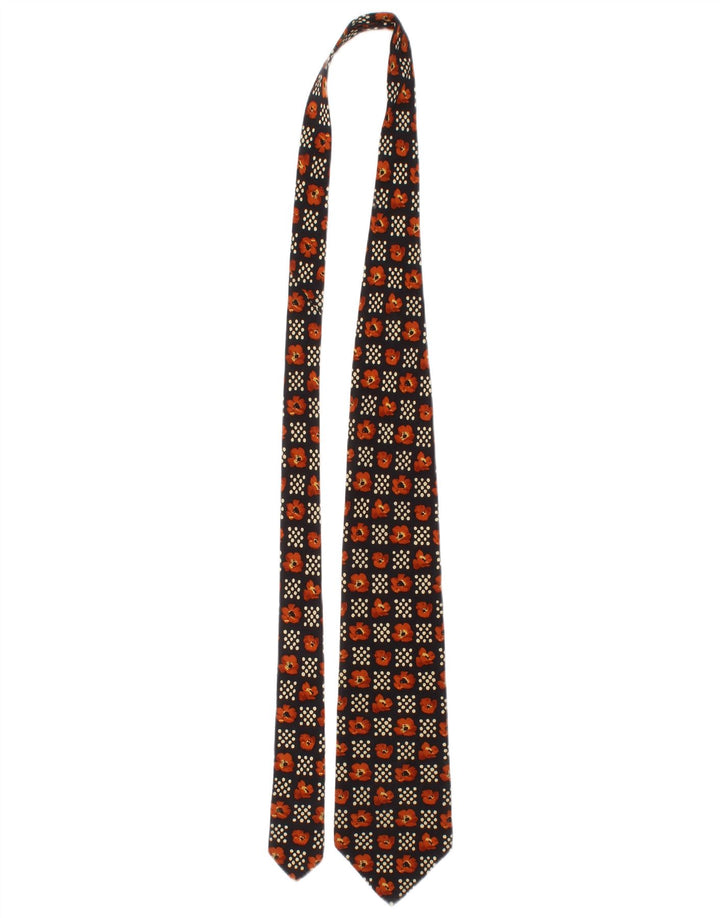 Corbata Hugo Boss para hombre Talla única Seda floral negra Clásica