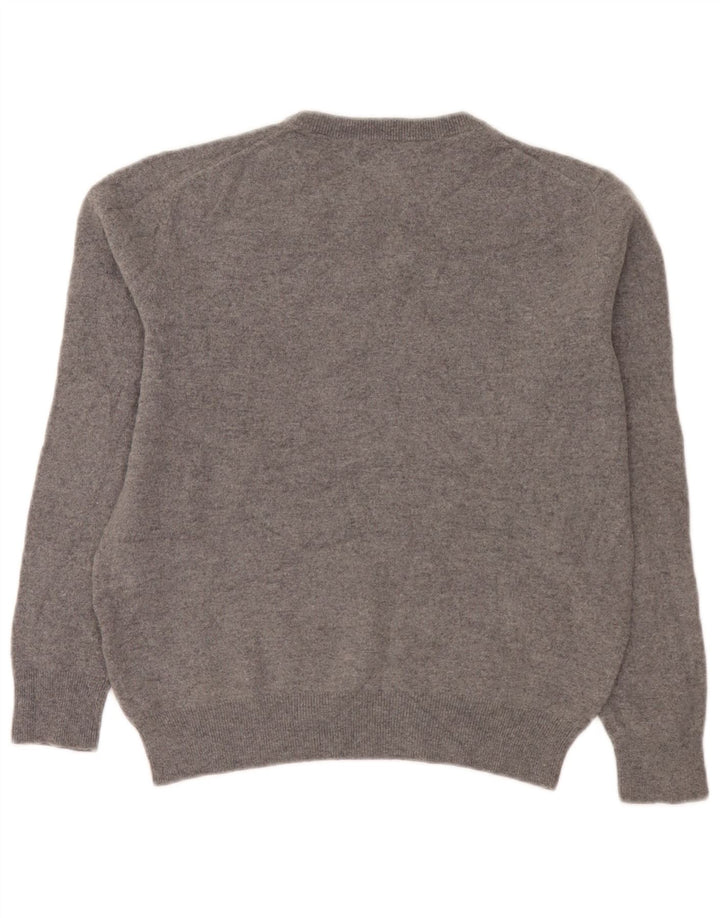 Gant Suéter tipo jersey con cuello redondo para mujer UK 44 Lana gris medio