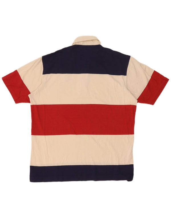 Polo Lacoste para hombre talla 8 3XL algodón a rayas multicolor