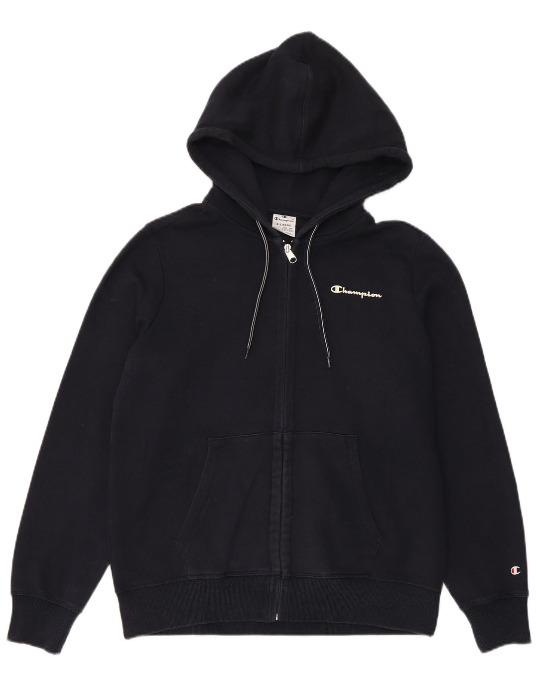 Champion Sudadera con capucha y cremallera para hombre XL Azul marino