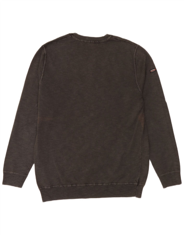 Superdry Hombre Sudadera Jumper 2XL Gris Algodón