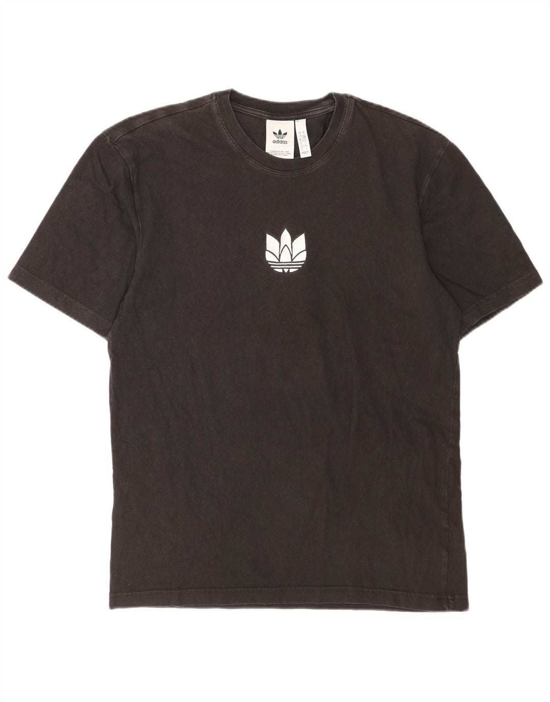 Adidas - Camiseta para hombre, talla pequeña, algodón negro