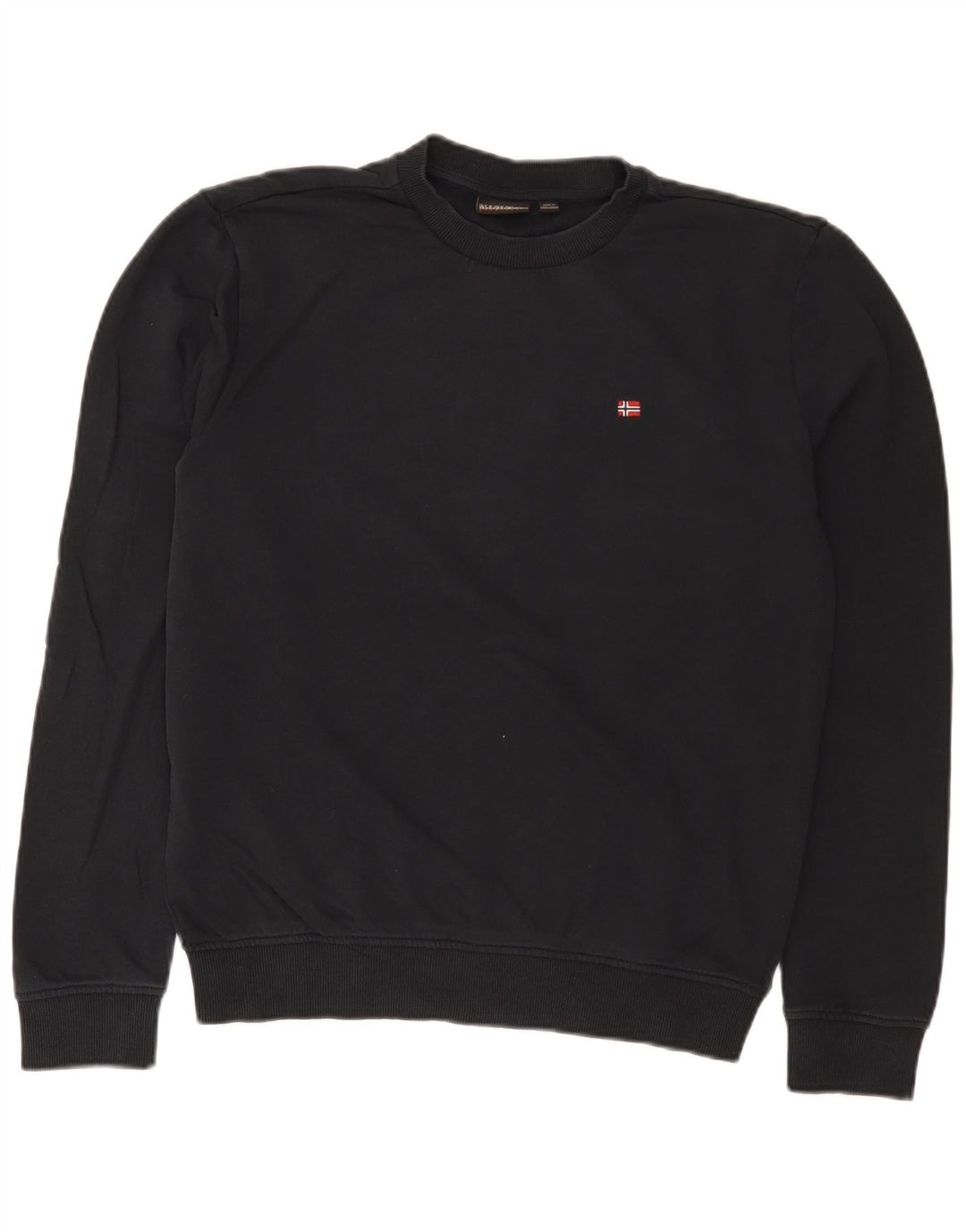 Napapijri Hombre Sudadera Jumper Small Negro Algodón